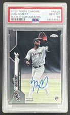 64264982 Luis Robert 2020 Topps Chrome #RA-LR Auto RC PSA 10 Rookie