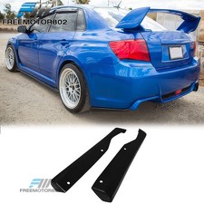 Fits 11-14 Subaru Impreza Wrx Sti Ht Style Rear Bumper Corner Lip Diffuser Pu