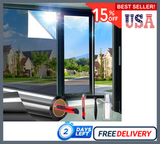 One Way Mirror Tint Window Film Privacy Protect UV Reflective Sun Block for Home