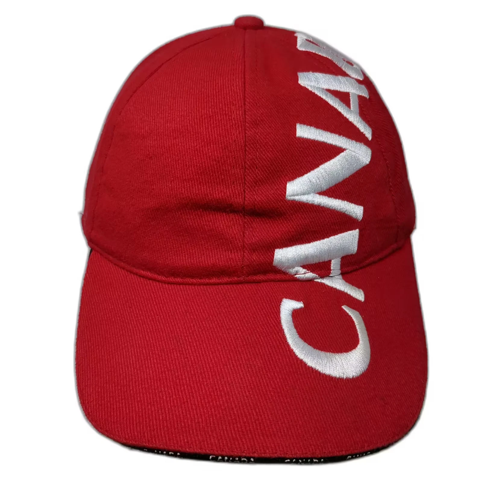 Stone Age Canada Embroidered Red Baseball Cap One Size Adjustable Cotton Hat