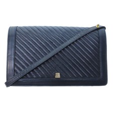 LANVIN Borsa a tracolla in pelle blu navy IBO81 1020 donna s