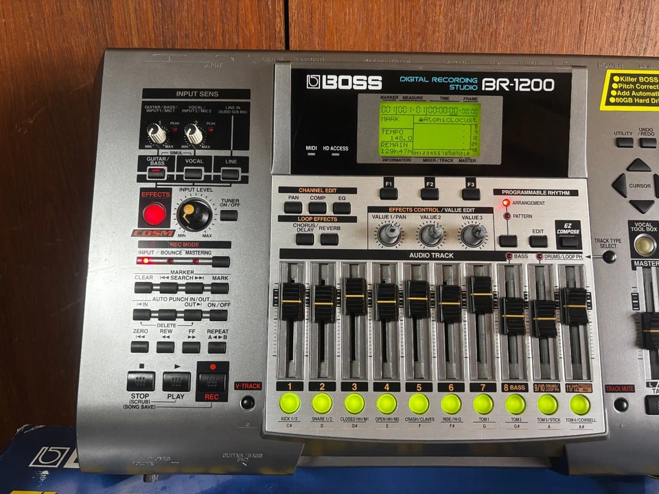 BOSS BR-1200CD 12-track Digital Studio Workstation 80GB HD CDRW w/ box - Image 2 of 4