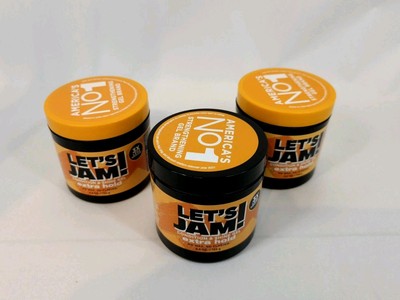 Lot of 3 Let's Jam Extra Hold Hair Gel 4.4 oz Shine Conditioning New