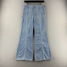 Vintage Levis Jeans Fits 29x27 Bellbottom Flare 70s Cotton Talon Zip USA