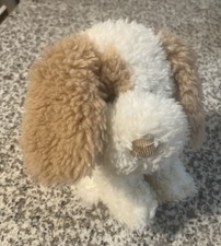 Russ Berrie Mylo Puppy Dog Small Plush Stuffed Animal Tan and White