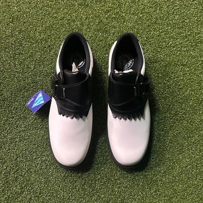 Hi-Tec Custom V-Lite VBK Herren wasserdichte Golfschuhe weiß/schwarz UK 7,5 offener Karton