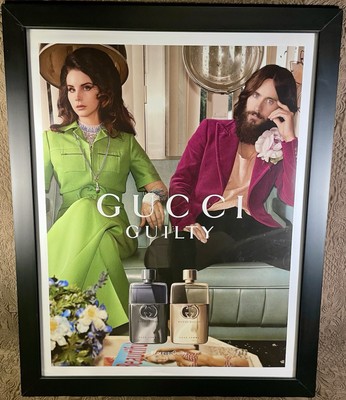 FRAMED  22 x 28  LANA DEL REY x Gucci Guilty By Glen Luchford Original Advert.