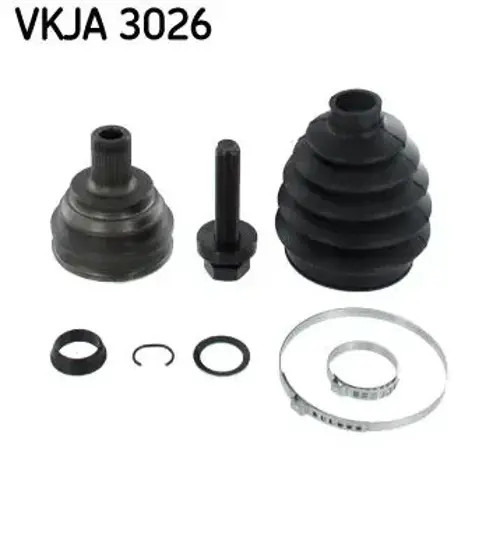 JOINT KIT DRIVE SHAFT VKJA 3026 FOR VW AUDI A3/S3 BLP/BAG/BLF 1.6L 4cyl GOLF V - Image 4