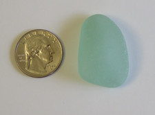 California Sea Beach Glass Surf Tumbled Frosted Seafoam/Coke Jewelry Piece