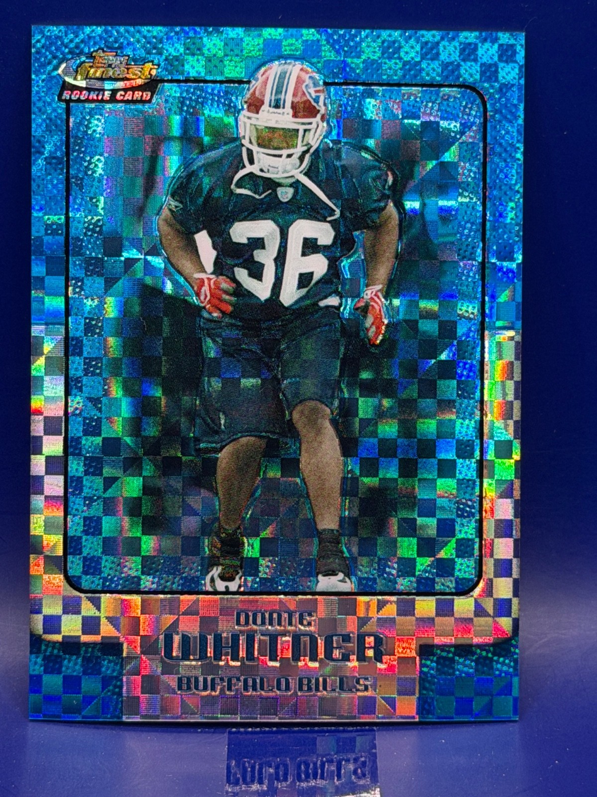 Donte Whitner Finest #136 Blue X-Fractor