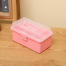 Three-layer Craft Storage Box Plastic Portable Hardware Tool Box