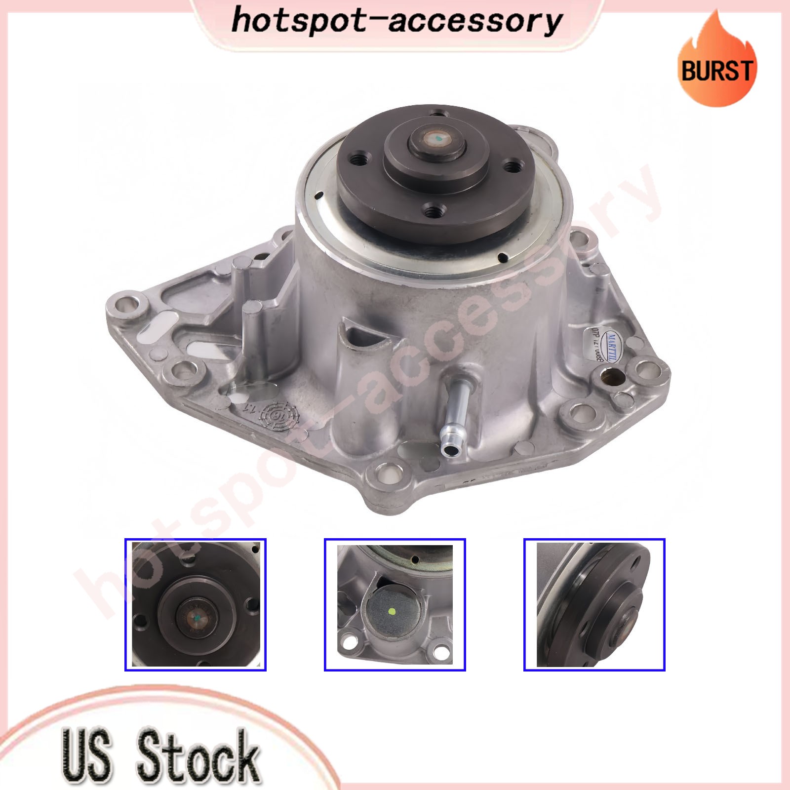 NEW Coolant Water Pump For 2017-2020 Bentley Bentayga 6.0L W12 07P121008A/B/C