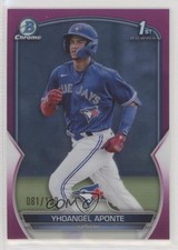 2023 Bowman Chrome Prospects Fuchsia Refractor 81/199 Yhoangel Aponte 0z8y