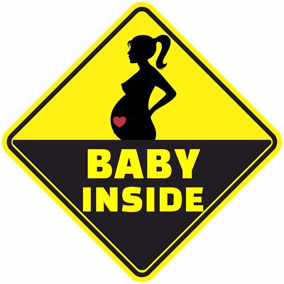 My Baby On Board Car Sign – Non-Personalised Pregnancy Safety Sticker With Suction Cup-618690
