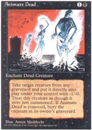 mtg cards like animate dead that creatures controller sacrifices it.Enchanted creature gets Animate Dead Altered Full Art