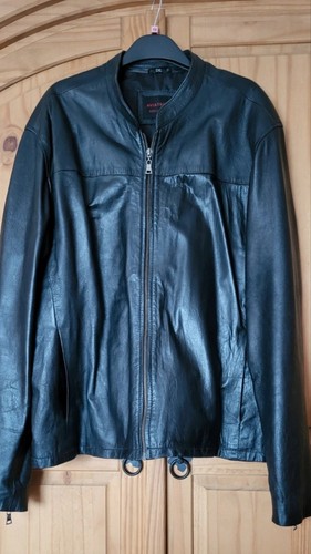 Mens Aviatrix Black Leather Bomber Style Jacket Size XXL - Picture 2 of 15