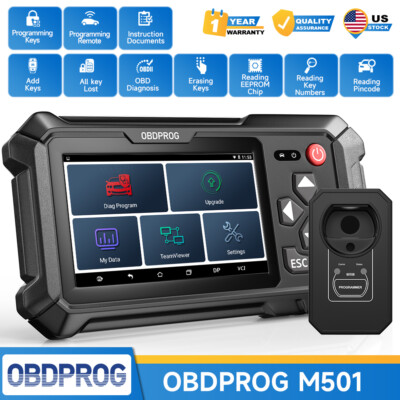 OBDPROG M501 Auto IMMO Key Programming Tool EEPROM OBD2 Diagnostic Scanner