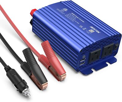 500W Bestek Power Inverter Dual Ac Outlets Usb Ports For Camping Travel