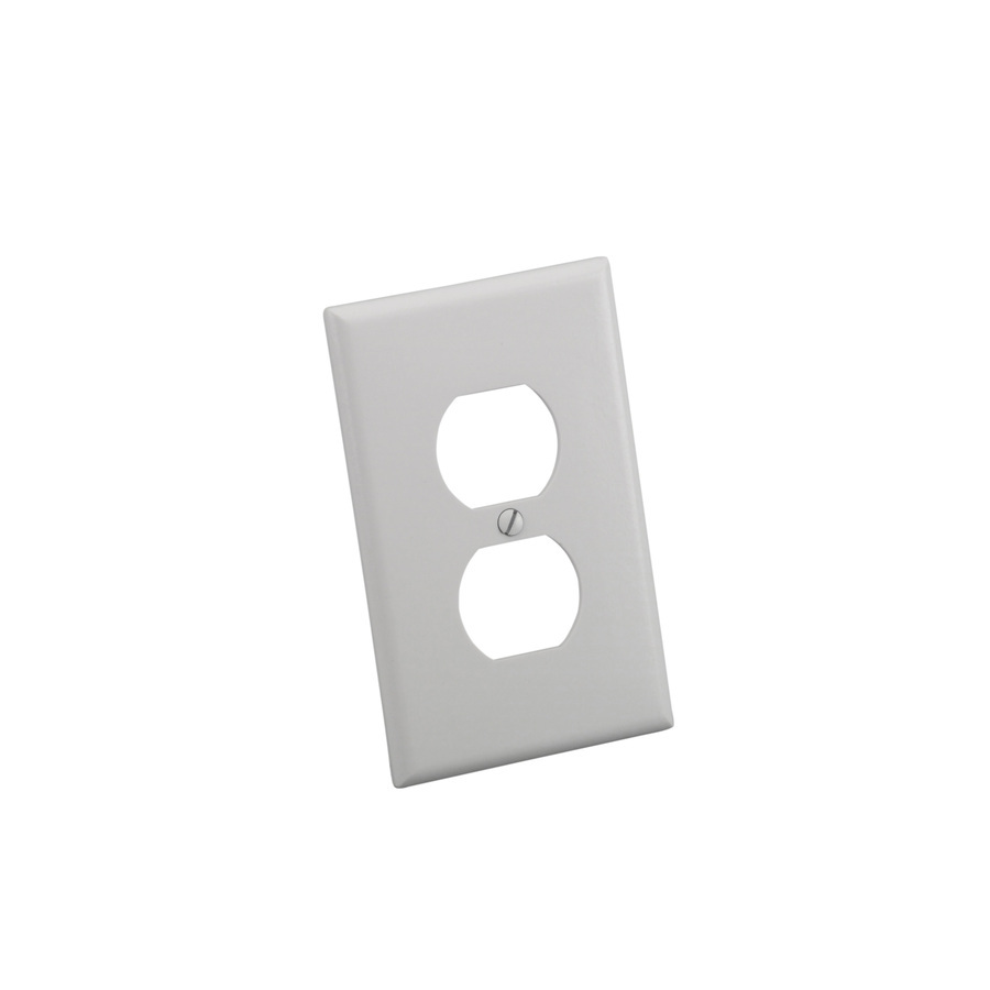 10x White Almond Ivory Single Electrical Outlet Duplex Wall Face-Plate Cover Lot
