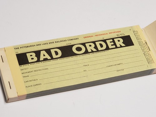 Vtg 1974 P&L.E. Railroad BAD ORDER Full Book - Pittsburgh & Lake Erie