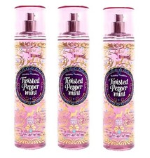 Bath  Body Works Twisted Peppermint Fine Fragrance Mist 8 fl oz - x3