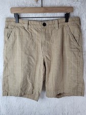 COLUMBIA OMNI SHADE Men's Shorts SIZE 34 BLUE FLAT FRONT SUN PROTECTION SEE DESC