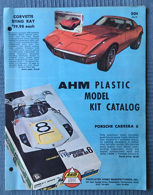 1970’s AHM Hobby Model Kits Advertising Brochure Porsche Strate-a-way ...