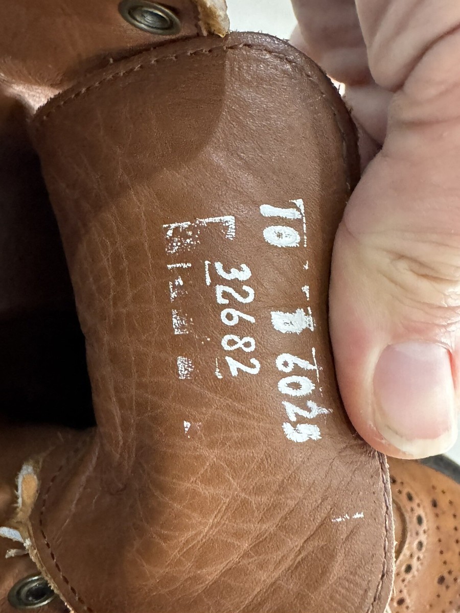 Men's Allen Edmonds Tan Brown Carson City Leather Boots Size 10D