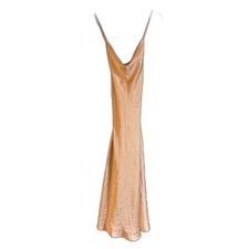 Show Me Your Mumu Verona Cowl Neck Slip Dress Size Large Bridesmaids Gold Event