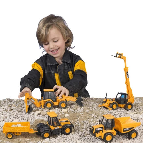 Remolque de volteo tractor JCB serie de juguetes excavadora camión de volteo para niños regalo Foto 2 de 2