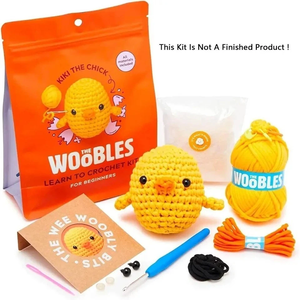 The Woobles Beginners Crochet Kit with Peasy Yarn As Seen on Shark Tank DIY Gift - image 3 of 4