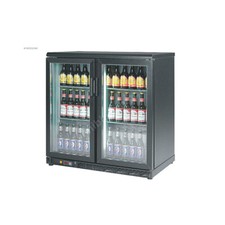 Commercial Back Bar Cooler  Double Hinged Door 190L Bottle Refrigerator DBB-250