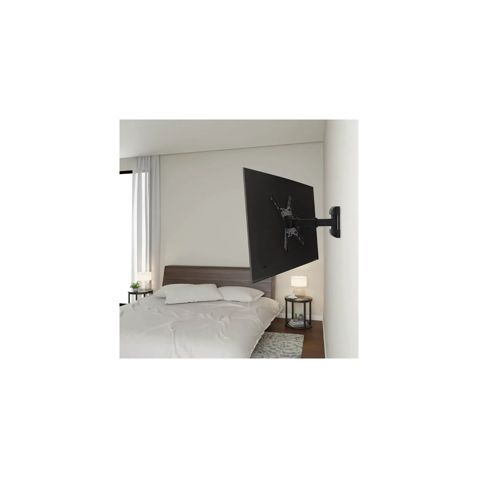Onn Full Motion TV Wall Mount Bracket Swivel For 13 24 26 28 30 32  inch LED LCD