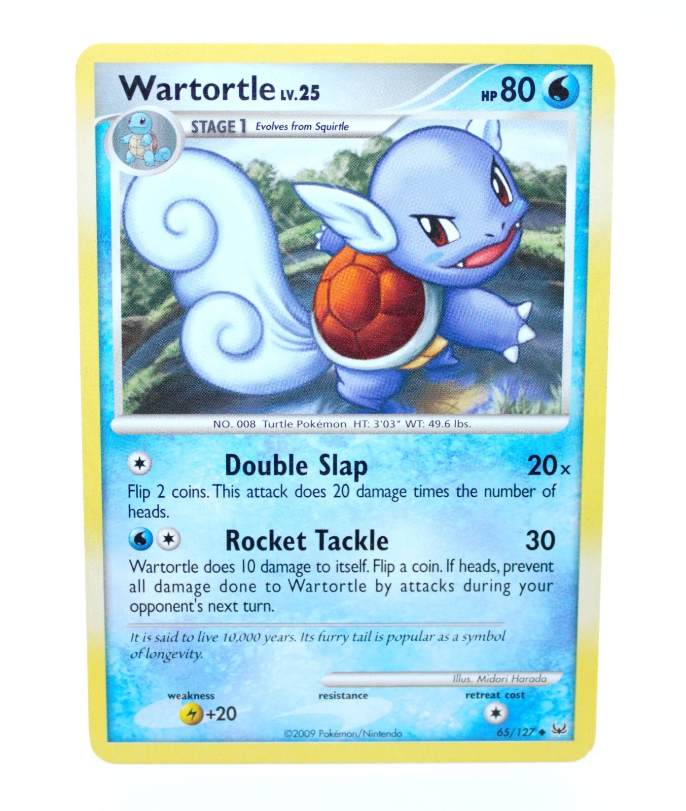 Wartortle 65/127 Uncommon Platinum Base Set 2009 - Pokemon Card TCG (LP)