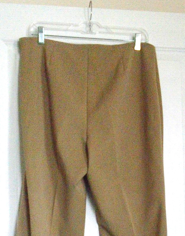 Talbots Light Brown Polyester Rayon Blend Long Pa… - image 6