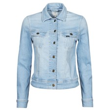 Lee Slim Rider Women's Denim Jacket In Blue Organic Cotton Size Xs New With Tag