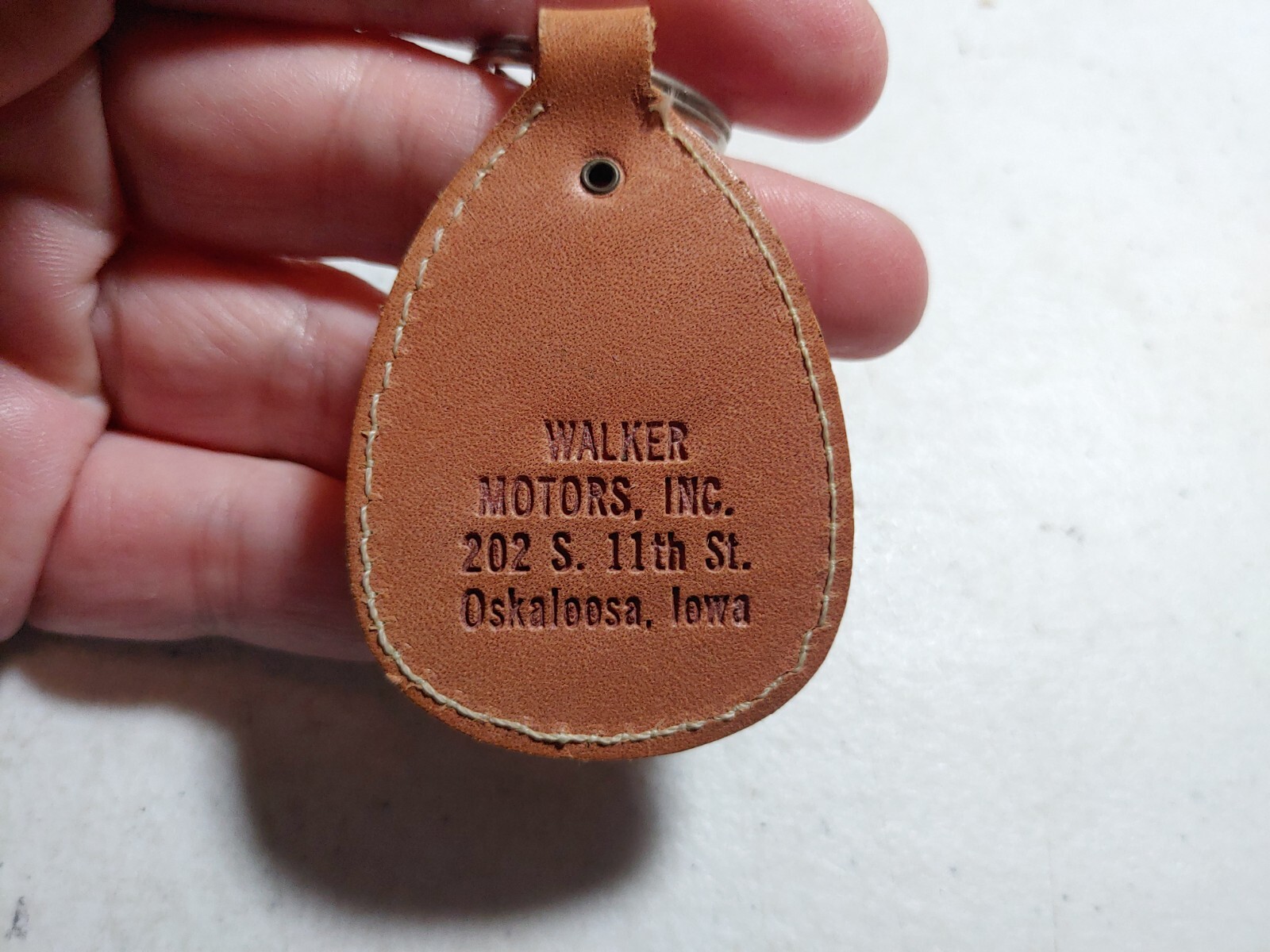 Vintage Walker Motors Oskaloosa Iowa Pontiac Advertising Leather