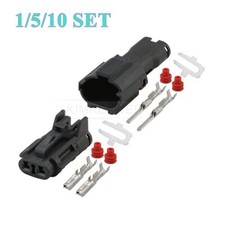 Arnés de cableado de lámpara antiniebla KET de 2 pines/vías macho hembra kit de enchufe conector impermeable