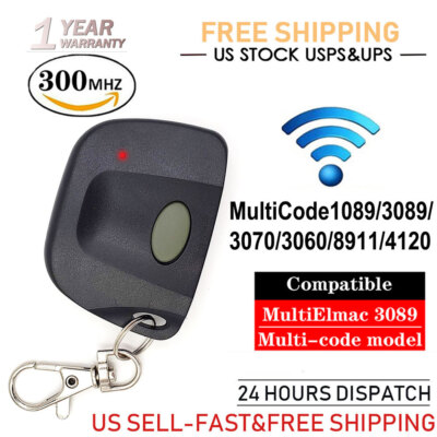 For Firefly 300MCD21K 10 DIP Code 300 MHz Key Chain Gate Garage Opener Remote