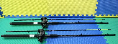 Okuma Classic Pro 7' 6'' Trolling Combo CPC-762CT-MA 20D Chartreuse Tip 2 PACK!