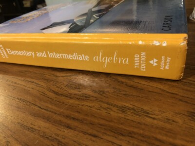 Elementary and Intermediate Algebra by Jordan/Carson 3rd Edition 