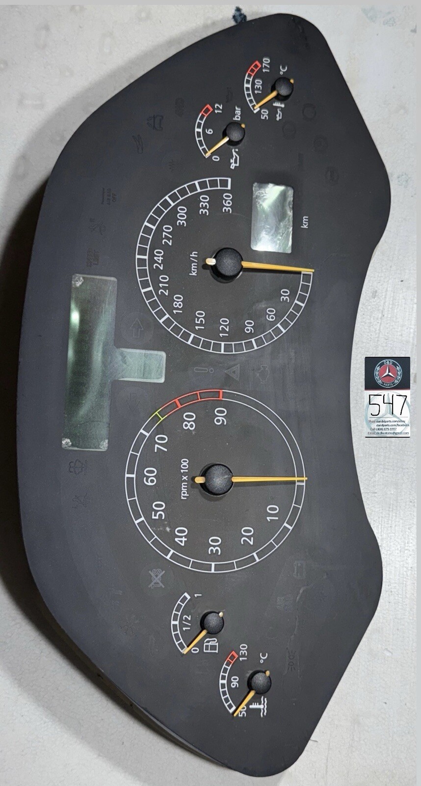 2004 Lamborghini Murcielago Speedometer 727-0491/01 (547)