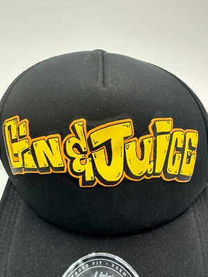 帽子 SNOOP DOGG Gin & Juice CAP Gin & Juice Hat Dre Snoop Dogg Trucker Snapback Black Mesh Cap