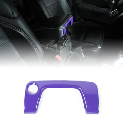 Purple Center Armrest Box Keyhole Panel Trim Cover For Jeep Wrangler JL JT 2018+