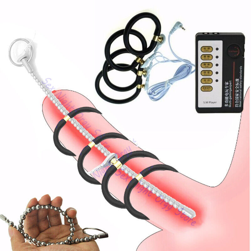 E-Stim Shock Penis Ring Plug Sounds Sound Therapy Sounds Men Enhancer Sex  Toy | eBay