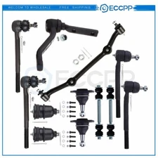 For 1983-1995 Chevy S10 12Pcs Front Ball Joints Center Link Tie Rod Ends Kit