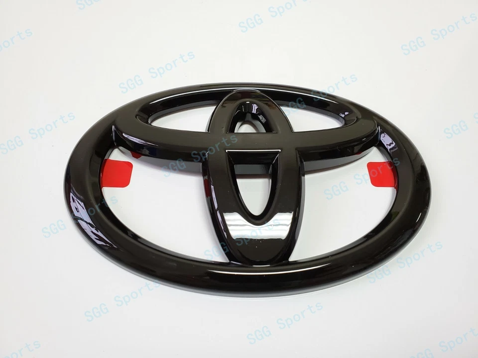 Emblema superpuesto logotipo Toyota negro brillante para 4Runner Camry Corolla Matrix Rav4 etc. Foto 2 de 4