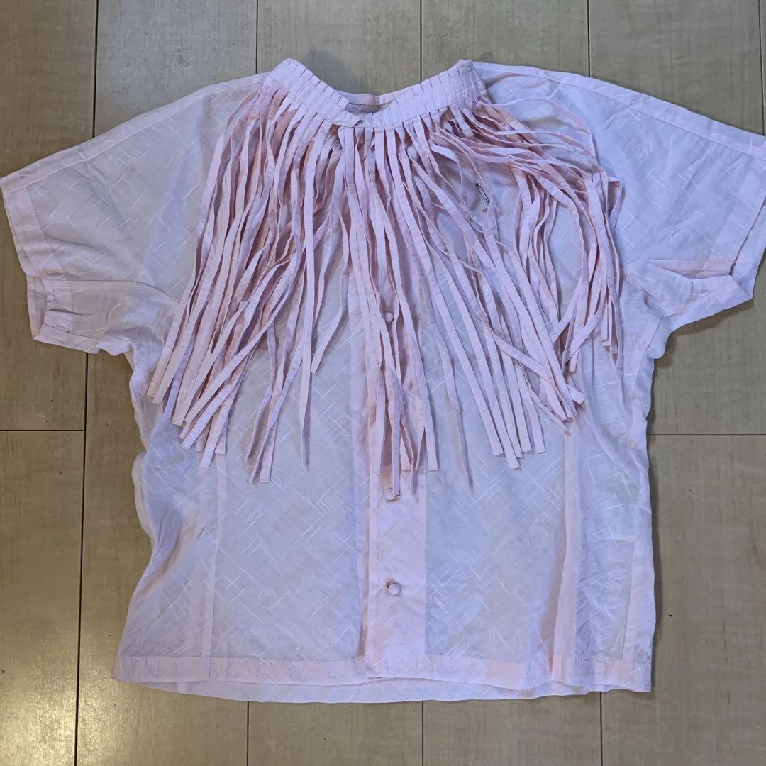 ISSEY MIYAKE fringe cut and sew baby pink 17 | eBay