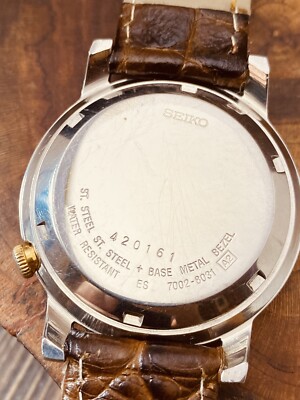 Rare Seiko Automatic Men Day Date vintage Wrist Watch 7002-8031