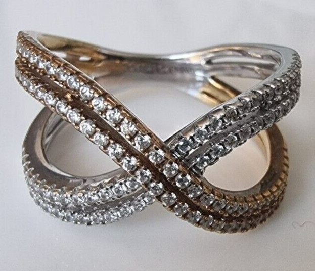 JCM SOLID MULTI-TONE 925 STERLING SILVER AND GOLD… - image 9